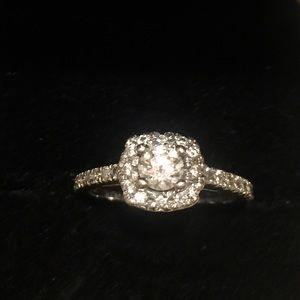 1.5CT Cushion Cut Engagement Ring